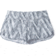 Smartwool Merino Sport Lined Short - Womens, Barely Blue Zig Zag Print, Large, SW016142D81-L