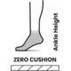 Smartwool Run Zero Cushion Ankle Socks - Womens, 001 Black, Small, SW001674001S