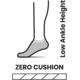 Smartwool Run Zero Cushion Low Ankle Socks - Womens, 001 Black, Medium, SW001668001M