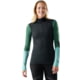 Smartwool Intraknit Thermal Merino Base Layer Colorblock 1/4 Zip - Women's, Charcoal, Large, SW002837003100L000