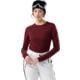 Smartwool Intraknit Thermal Merino Base Layer Crew - Women's, Cherry Lacquer/Black, Medium, SW019284R23100M000