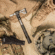 SOG Specialty Knives &amp; Tools FastHawk Tactical Tomahawk Axe, 2in, 420 Stainless Blade, Black, Glass-Reinforced Nylon Handle, Polished Blade Finish, Silver, SOG-F06PN-CP