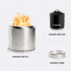 Solo Stove Yukon, Shelter And Stand, Stainless Steel, SSYUK-SD-27-2.0+SHELTER