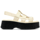 Sorel Dayspring Slingback Sandal - Womens, Honey White/Black, 11, 2069751-292-11