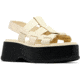 Sorel Dayspring Slingback Sandal - Womens, Honey White/Black, 11, 2069751-292-11