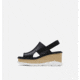Sorel Joanie III Slingback Wedge Sandals - Womens, Black/White, 9.5 US, 1999411-010-9.5