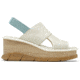 Sorel Joanie III Slingback Wedge Sandals - Womens, Chalk/Crushed Blue, 7.5 US, 1999421-191-7.5