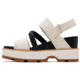 Sorel Joanie IV Slingback Wedge Sandals - Womens, Chalk/Black, 10, 2069801-191-10