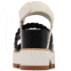 Sorel Joanie IV Slingback Wedge Sandals - Womens, Chalk/Black, 10, 2069801-191-10