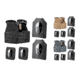 Spartan Armor Systems Spartan Sentinel Plate Carrier and Spartan Omega AR500 Body Armor Platform, Black, Coyote Brown, Gunmetal Gray