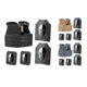Spartan Armor Systems Spartan Sentinel Plate Carrier and Spartan Omega AR500 Body Armor Platform, Black, Coyote Brown, Gunmetal Gray