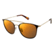 Sperry Top-Sider TIERRA Sunglasses - Frame BLACK/GOLD, Lens Color Gold Flash, Size 51/18mm SPTIERRA01
