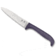Spyderco Counter Puppy Kitchen Knife, 3.48in, 7CR17 Stainless Steel, Satin Leaf Blade, Plastic, Purple Handle, K20PPR