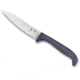 Spyderco Counter Puppy Kitchen Knife, 3.48in, 7CR17 Stainless Steel, Satin Leaf Blade, Plastic, Purple Handle, K20SPR