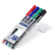 Staedtler Lumocolor Permanent Superfine Pen Pack - 4 Colors w/ Stand-Up Box - Red, Blue, Green, Black ST 313 WP4