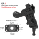 Stealth Rod Holders QR1 Rod Holder With Mulit Mount Base, Black, QR1-MM