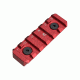 Strike Industries Link 6 Slot Mounting Rail, Fits Most Keymod/M-LOK Version Mounting Surfaces, Red, One Size, SI-LINK-RS-6-RED