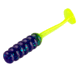 Strike King Slabalicious XL Softbait, 10 pack, 2.5in, Junebug Chartreuse, 12-36428