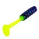 Strike King Slabalicious XL Softbait, 10 pack, 2.5in, Junebug Chartreuse, 12-36428