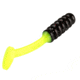 Strike King Slabalicious XL Softbait, 10 pack, 2.5in, Tuxedo Black Chartreuse, 12-36426
