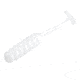 Strike King Slabalicious XL Softbait, 10 pack, 2.5in, White, 12-36431