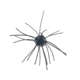 Strike King Tumbleweed Salted Softbait, 4 pack, 3in, Black/Blue, 12-36259