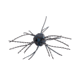 Strike King Tumbleweed Salted Softbait, 4 pack, 3in, Black/Blue, 12-36259