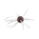 Strike King Tumbleweed Salted Softbait, 4 pack, 3in, Grape Whiskey, 12-36261