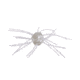 Strike King Tumbleweed Salted Softbait, 4 pack, 3in, Pearl Flash, 12-36255