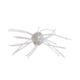 Strike King Tumbleweed Salted Softbait, 4 pack, 3in, Pearl Flash, 12-36255