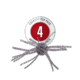 Strike King Tumbleweed Salted Softbait, 4 pack, 3in, Prism Smoke, 12-36263