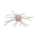 Strike King Tumbleweed Salted Softbait, 4 pack, 3in, White Sauce, 12-36254