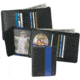Strong Leather Hidden Badge Wallet, Black, 7952BL-4852