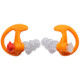 SureFire Triple Flanged, Filtered Earplugs, 1 Pair, Orange, Medium, EP4-OR-MPR