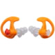 SureFire Triple Flanged, Filtered Earplugs, 1 Pair, Orange, Medium, EP4-OR-MPR