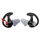 SureFire Triple Flanged, Filtered Earplugs, 1 Pair, Clear, Medium, EP4-MPR