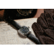 Szanto Automatic Officer Watches, Black Dial, Black Strap, Steel, One Size, SZ 6201E