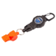 T-Reign Retractable Scuba Gear Tether, w/Carabiner and Whistle, Black, Small, 0TBP-0241