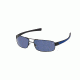 Tag Heuer 0254 Single Vision Prescription Sunglasses, Matte Black Frame - Cobalt Blue/Black Temples Frame, Polarized Watersport Lens, 0254-404SV