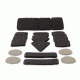 Team Wendy EPIC Helmet Liner Comfort Pad Replacement Set, Black 03-CFP-BK