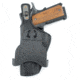 Texas 1836 PD1 - Rotating Thumb Release OWB Paddle Holster, Left Hand, Most Glock Full Size 9mm/.40 and Similar Frame, With No Attachment, Black, TX-PD1-301