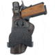 Texas 1836 PD1 - Rotating Thumb Release OWB Paddle Holster, Left Hand, 1911 Compact 3in Hammer Down, With No Attachment, Brown, TX-PD1-208