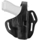 Texas 1836 Three Slots - Thumb Release OWB Holster, Right Hand, Glock 19, SIG Sauer P320 X-Compact, With No Attachment, Black, TX-3SLOTS-TB-520