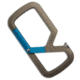 The James Brand The Mehlville Carabiner, Blue/Tan, 3.10 inch, BHQ-195459