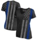 Thin Blue Line Women's Athletic V-neck T-shirt - All-over, - SUB-TBL-WOM-SHIRT-XS