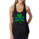 Thin Blue Line Women's Tank - Shamrock, Black - WOM-TANK-SHAM-SMALL