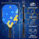 TKG Sports Carbon Fiber Pickleball Set with Carry Bag, TKGTKGPKLCRBN