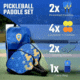 Tkg Sports Carbon Fiber Pickleball Set W/carry Bag
