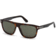 Tom Ford FT0628 Sunglasses - Dark Havana Frame Color, Green Lens Color