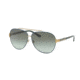 Tory Burch TY6056 Sunglasses 30588E-59 - Navy Gold Frame, Green Gradient Lenses